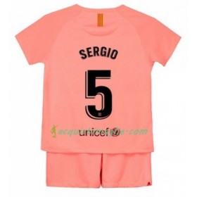 Divisa di Calcio Barcellona Sergio 5 Bambino Terza 2018/2019